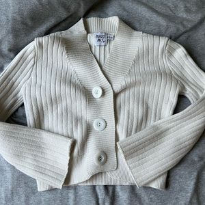 Princess Polly Button Up Sweater in white